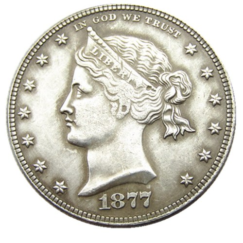 USA 1877 Sailor Head Half Dollar Patterns Silver Plated Copy Coin