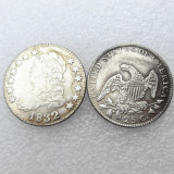 US Capped A set of(1831-1838)8pcs Quater Dollar Silver Plated Copy Coin