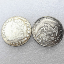 US Capped 1832 Quarter Dollar Silver Plated Copy Coin