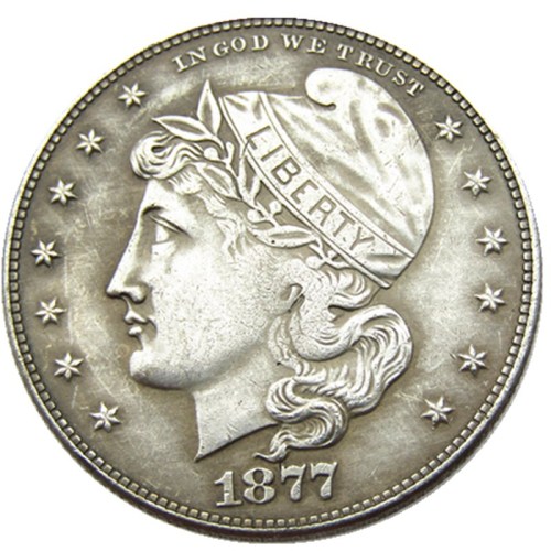 USA 1877 Phrygiam Head Half Dollar Patterns Silver Plated Copy Coin