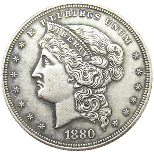 USA 1880 Metric Dollar Patterns Silver Plated Copy Coin