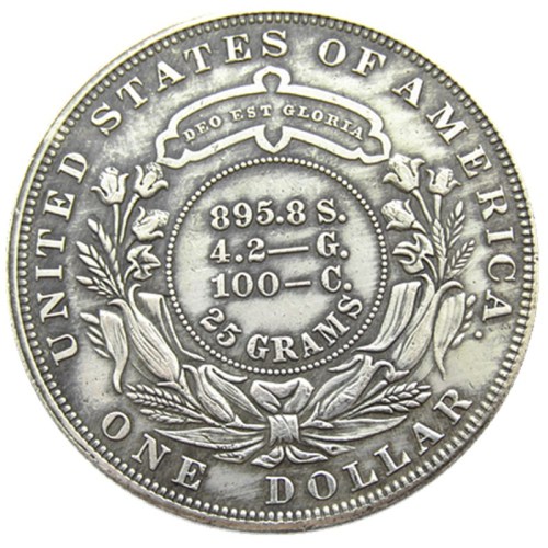 USA 1880 Metric Dollar Patterns Silver Plated Copy Coin