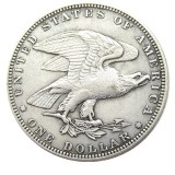 USA 1882 $1 Shield Earring Dollar Patterns Silver Plated Copy Coin