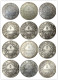 France 5 Francs 1812A-T 12pcs Different Mintmark Silver Plated Copy Coins