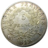 France 5 Francs 1813A-T 12pcs Different Mintmark Silver Plated Copy Coins
