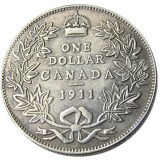 Canada 1 Dollar 1911 Silver Plated Copy Coins