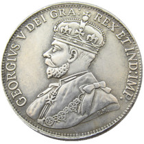 Canada 1 Dollar 1911 Silver Plated Copy Coins
