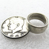 US Kennedy '1964' Half Dollar Coin Ring Handmade In Sizes 6-14
