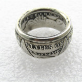 Morgan Silver Dollar Coin Ring 1899o 'eagle' Silver Plated Handmade In Sizes 6-16