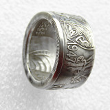 Handmade Ring By Panama 1947 'Date' Selection Balboa Silver Plated Copy Coins In Sizes 8-16