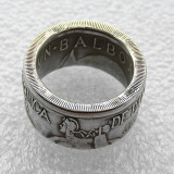 Handmade Ring By Panama 1947 'Date' Selection Balboa Silver Plated Copy Coins In Sizes 8-16