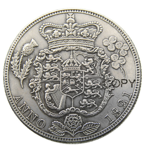 UF(25)Great Britain George IV 1821 Half Crown Copy Coin