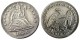 USA 5pcs/lot 1838 1839 1853-o 15pcs Liberty Seated Quarter Silver Plated Copy Coins