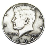 US 1989 Kennedy Half Dollar Silver Plated Copy Coins