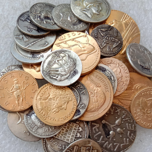 RM(01)-RM(32) 32PCS Roman Ancient Silver Plated Copy Coins