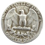 US Coins 1947P/S/D Washington Quarter Dollar Silver Plated Copy Coin