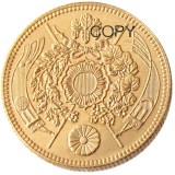 JP(09)Japan Asia Meiji 21 Year 5 Yen Gold Plated Coin Copy