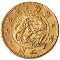 JP(03)Japan Asia Meiji 9 Year 2 Yen Coin Copy