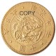 JP(14) Japan 10 Yen Gold-Plated Asian Meiji 9 Year Copy Coin