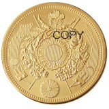 JP(22)Japan 20 Yen Gold-Plated Asian Meiji 10 Year Copy Coin(33g)