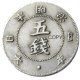 JP(71)Japan Asia Meiji 4 Year 5 Sen Silver Plated Coin Copy