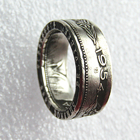 Switzerland (Confederation) Silver 5 Francs (5 Franken) Ring '5FR' Coin Ring Handmade In Sizes 8-16