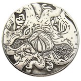 #141 HOBO US Morgan Silver Plated Dollar skull zombie skeleton Copy Coin
