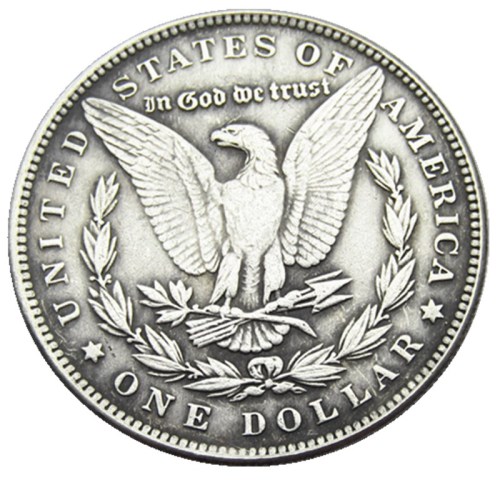 #151 HOBO US Morgan Silver Plated Dollar skull zombie skeleton Copy Coin