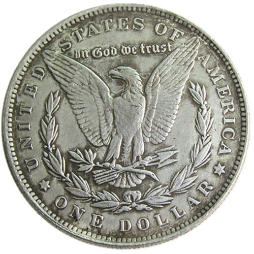 #141 HOBO US Morgan Silver Plated Dollar skull zombie skeleton Copy Coin