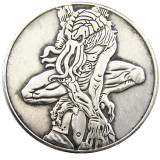 #144 HOBO US Morgan Silver Plated Dollar skull zombie skeleton Copy Coin