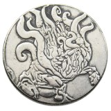 #140 HOBO US Morgan Silver Plated Dollar skull zombie skeleton Copy Coin