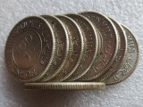 Palestine A Set Of(1927-1942) 8pcs 100 Mils Silver Plated Copy Coin