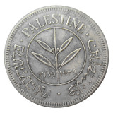 Palestine 1939 50 Mils Silver Plated Copy Coin