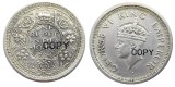 IN(13) Indian 1 Rupee (1941-1945) 5pcs Ancient Silver Plated Copy Coins