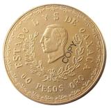 Mexico 60 PEOSO 1916 Gold Plated Copy Coin