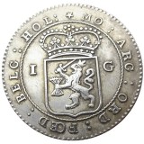Netherlands East Indies 1802 1 Gulden Silver Plated Copy Coin