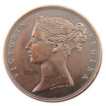 HK(01)Hong Kong Britain Colony 1842 Victoria Copper Unadtpted  Frist Opium War' Military copy coins(37mm)