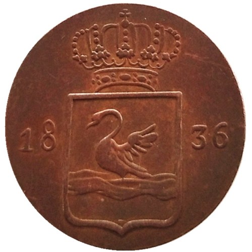 Netherlands East Indies 1836 100% Copper Copy Coin