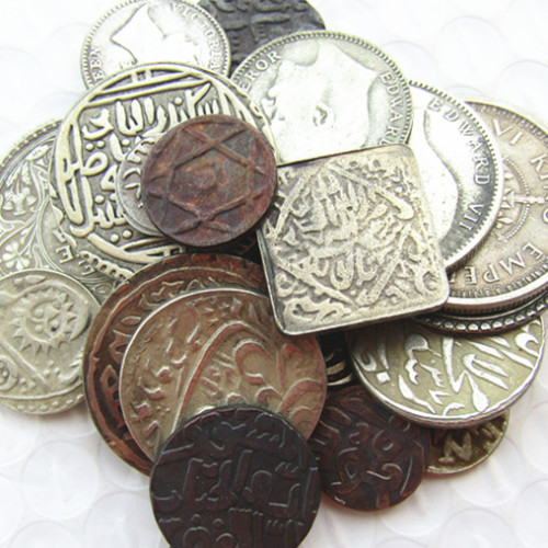Indian Ancient Mix dates 28pcs Silver Plated/Copper Copy Coins