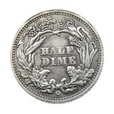 USA 1872P/S Liberty Seated Half Dime Legend Obverse Copy Coins