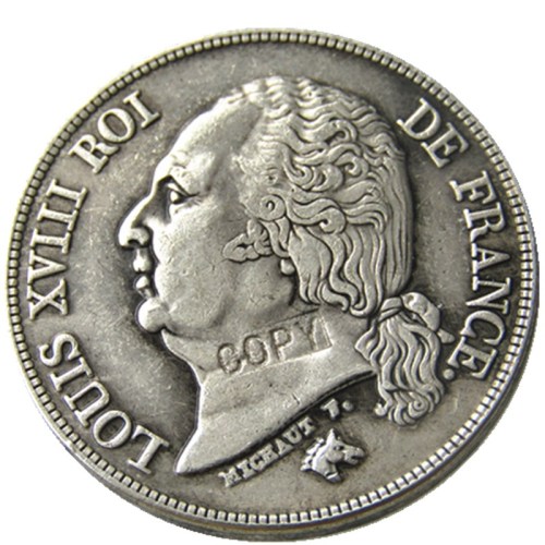 France 1821A 2Francs Silver Plated Copy Coins