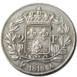 France 1818A 2Francs Silver Plated Copy Coins