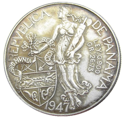 Panama Balboa 1947 Silver Foreign Copy Coin
