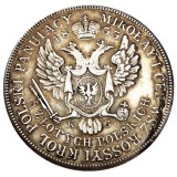 Poland 1833 5 Zlotych Silver Plated Coins Copy