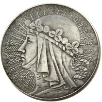 Poland 10 Zlotych 1933 Silver Plated Copy Coin