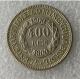 Brazil 1900 400 Ries Silver Plated Copy Coins