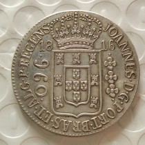 Brazil 1816 960 Ries Silver Plated Copy Coins