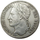 Belgium 1849 leopold Premier Roi Des Belges 5 Francs Copy Coins