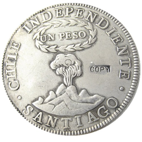 Chile Peso 1817-FJ Silver Silver Plated Copy coin