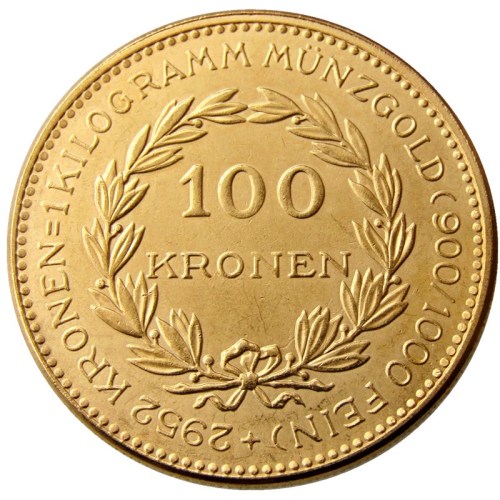 Italy 1924 100 Kronen Gold Plated Copy Coins